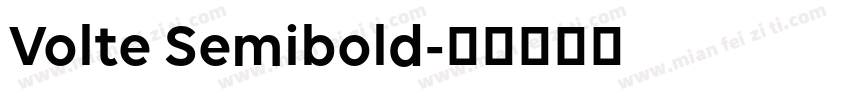 Volte Semibold字体转换